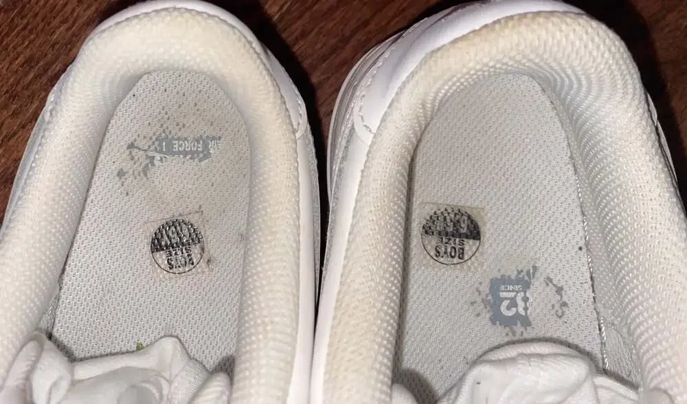 Nike Air Force 1 Triple White Low Boys‎ 6.5Y Streetwear Sneakers